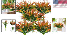 Load image into Gallery viewer, 32Pcs UV Resistant Lush Faux Plants - Red Plastic Grass for Indoor/Outdoor Décor