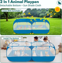 Load image into Gallery viewer, Multi-Use Small Animal Enclosure with Removable Base - For Cats, Rabbits &amp; More