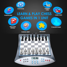 Load image into Gallery viewer, Talking Chess Master: AI Electronic Chess Set with Voice Tutor &amp; Magnetic Pieces