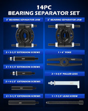 Load image into Gallery viewer, Heavy-Duty Bearing Puller Set with 2" &amp; 3" Jaws - Durable Gear Removal Solution