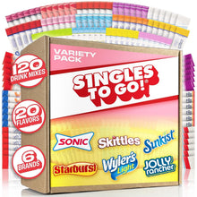 Load image into Gallery viewer, Bulk 120ct Drink Mix Pack – Sugar-Free 20 Flavors from Skittles, Sonic &amp; More