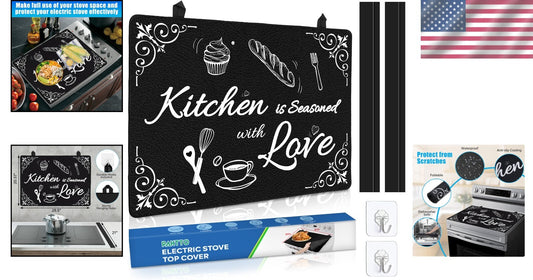 Versatile 28.5x20.5" Stove Top Mat: Heat Insulator, Protector & Ironing Surface