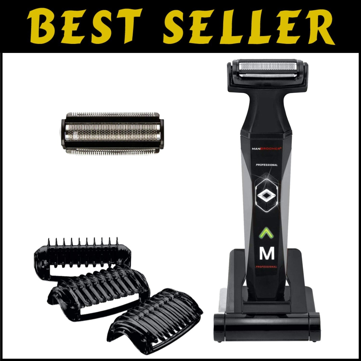 Professional Hypoallergenic Body Groomer & Ball Trimmer with Pivoting Head