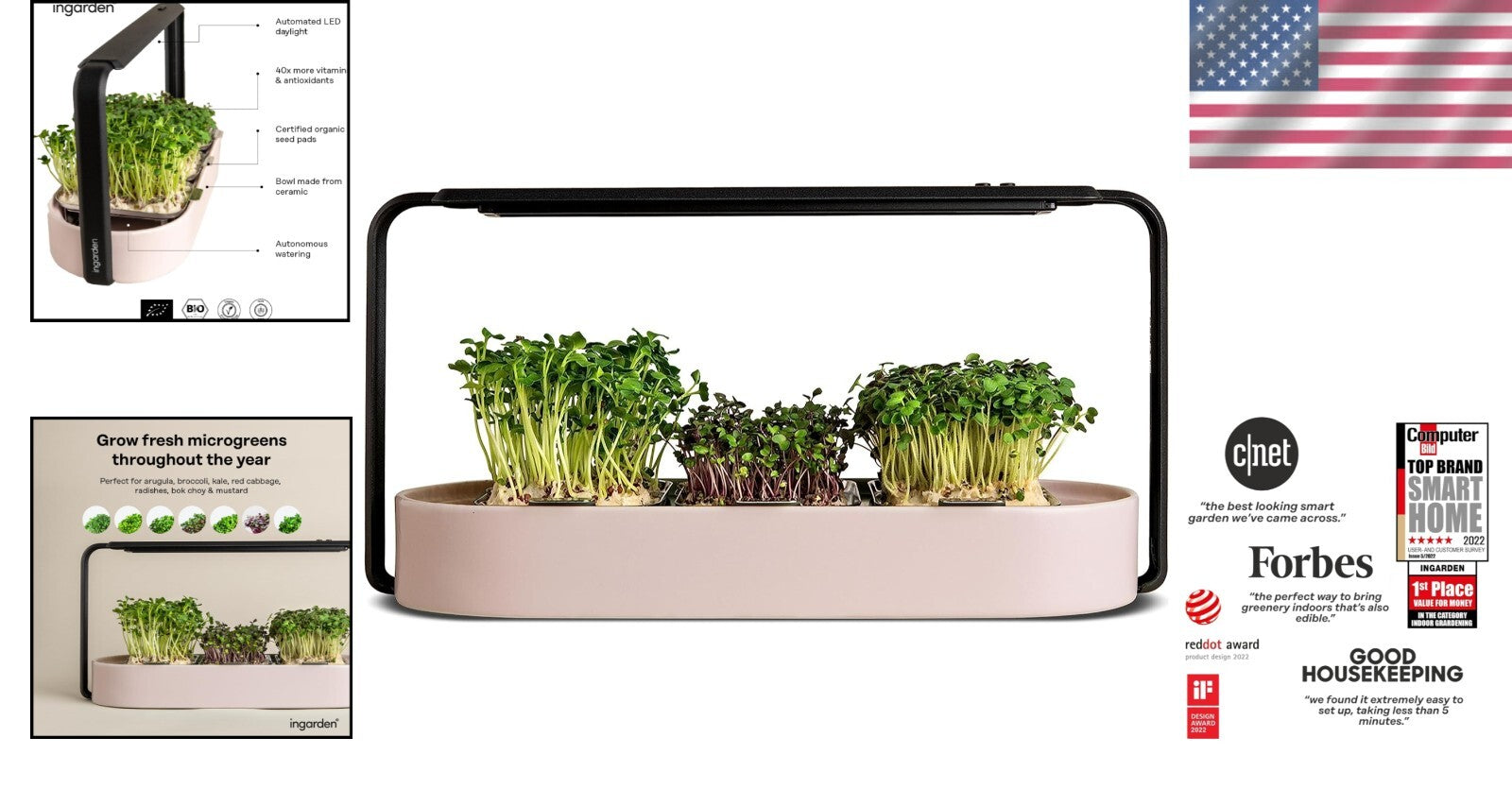 Indoor Hydroponic Microgreens Growing Kit - Eco-Friendly & Fast-Growing Solution