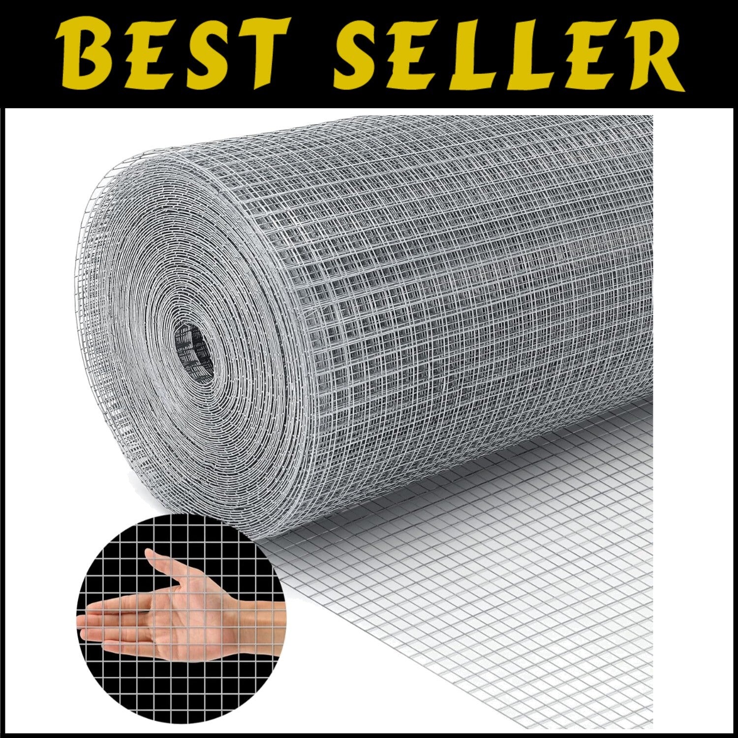 48” x 100’ Heavy Galvanized Wire Cloth for Poultry Netting & Garden Defense