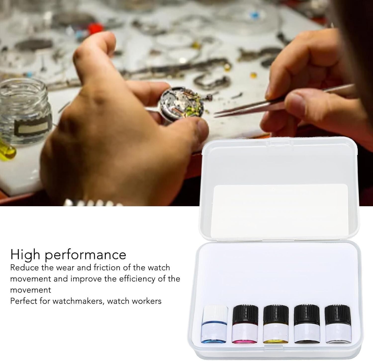 Versatile 5PCS Watch Oil Set – Long-Lasting Lubrication & Smooth Functionality