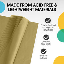 Load image into Gallery viewer, Multi-Purpose Gold Packing Paper - 480 Sheets, Perfect for Gifts and Moving