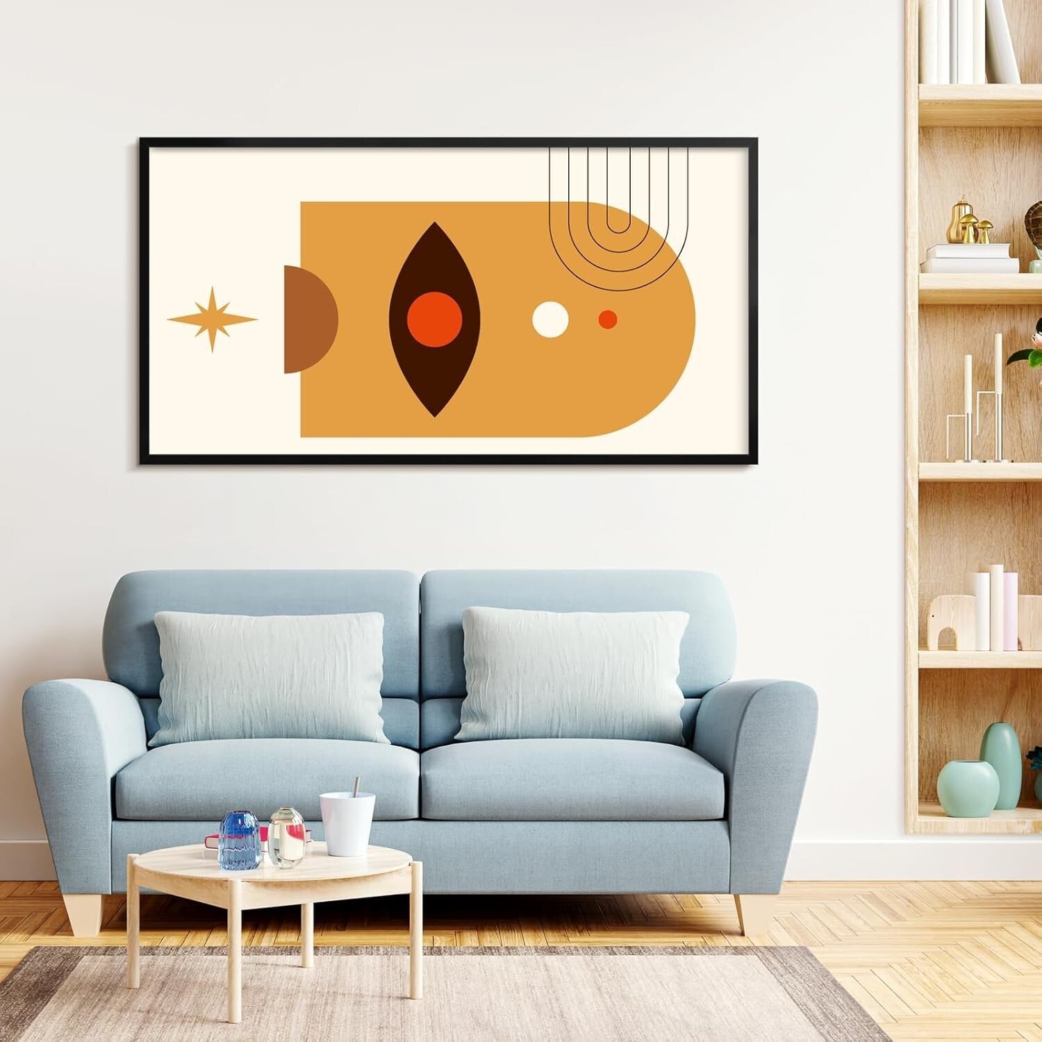 Elegant 24x48 Picture Frame - Vertical or Horizontal Display with Plexiglass