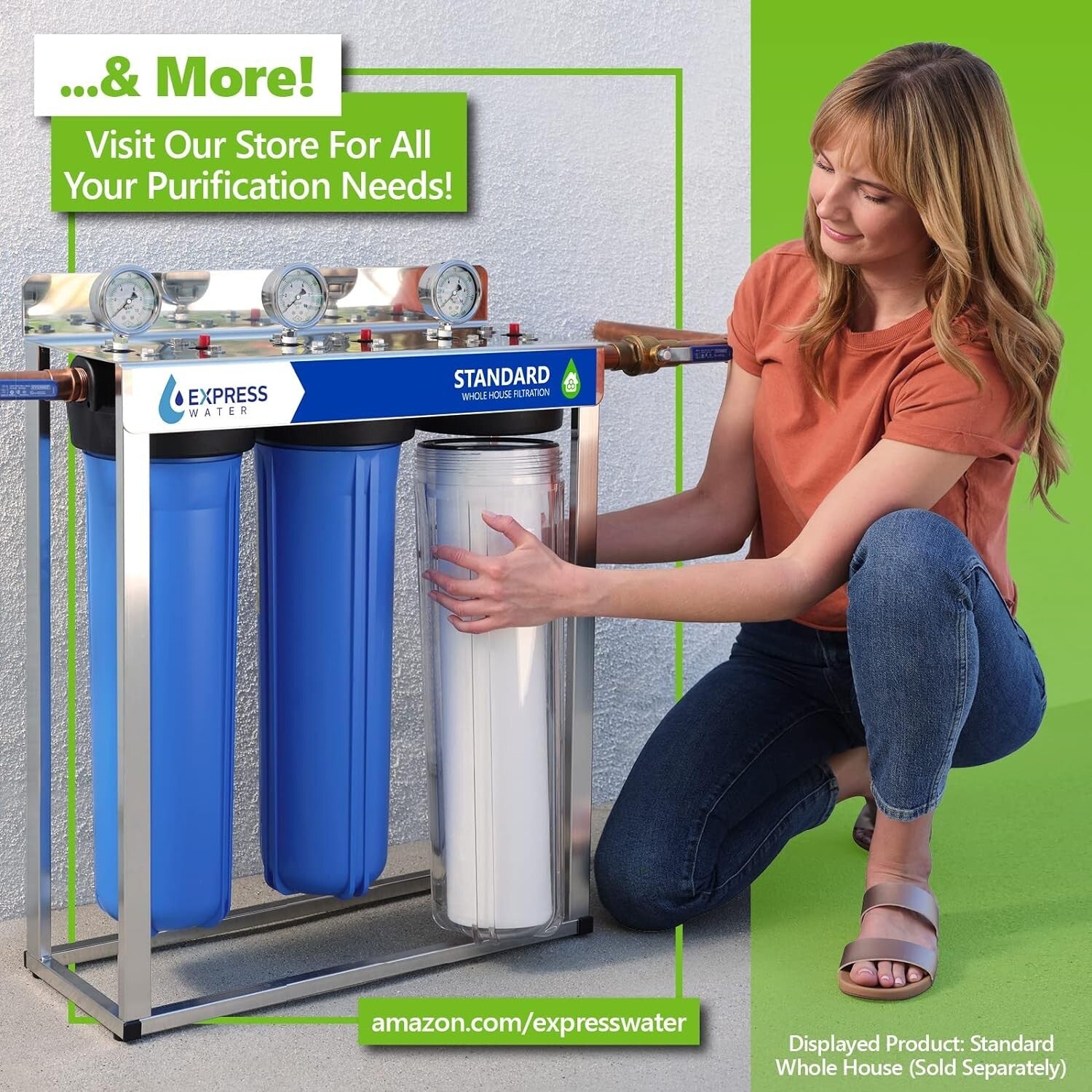 10 Inch 5 Micron Water Filter Replacements - Remove Contaminants & Improve Taste