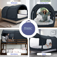 Load image into Gallery viewer, Breathable Privacy Sleeping Tent for Twin Bunk Beds - Easy Setup &amp; Washable