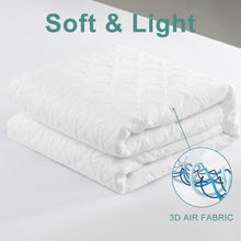 Load image into Gallery viewer, 100% Waterproof Bamboo Full Mattress Cover - Deep Pocket &amp; Cooling Design, White