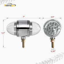 Load image into Gallery viewer, Waterproof 17 LED Illuminated Truck Lights - Chrome Housing for Enhanced Safety