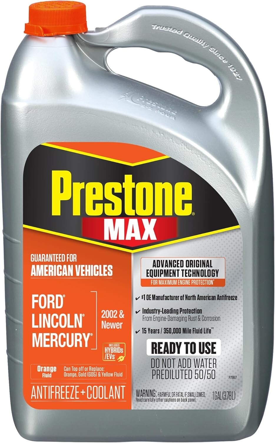 Heavy-Duty Antifreeze for Gas & Diesel Engines - 50/50 RTU, 1 Gallon, 6-Count