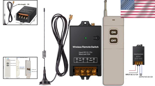 Versatile Bi-Directional Wireless RF Switch - Ideal for Agriculture and More