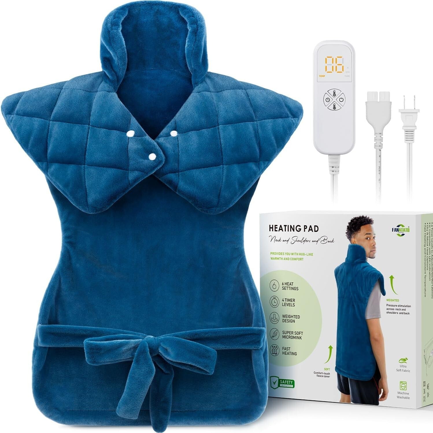Versatile 22"x37" Electric Heating Pad - Ideal Gift for Pain Relief & Relaxation
