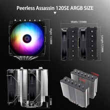 Load image into Gallery viewer, Efficient 6 Heat Pipe ARGB Air Cooler for AMD &amp; Intel - Peerless Assassin 120 SE