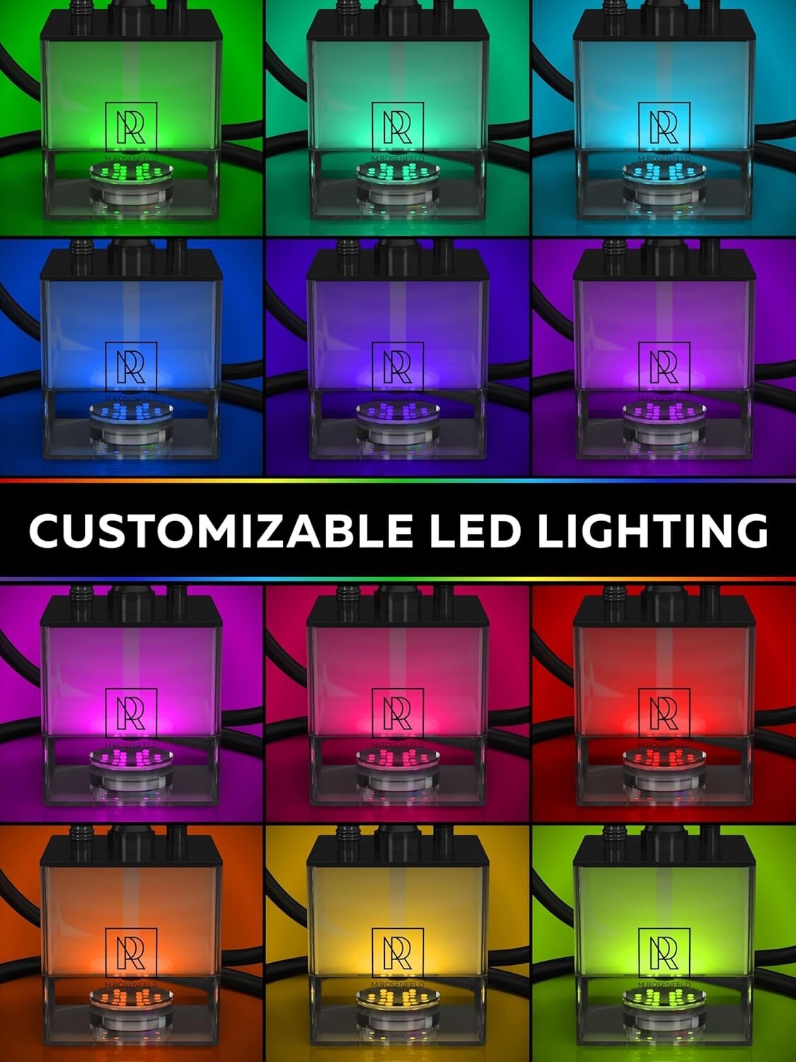 Big 4 Hose Hookah Set with Remote LED and Cleaning Accessories - Durable Design