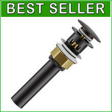 Load image into Gallery viewer, Compact Oil Rubbed Bronze Bathroom Sink Drain Set with Strainer Basket &amp; Stopper