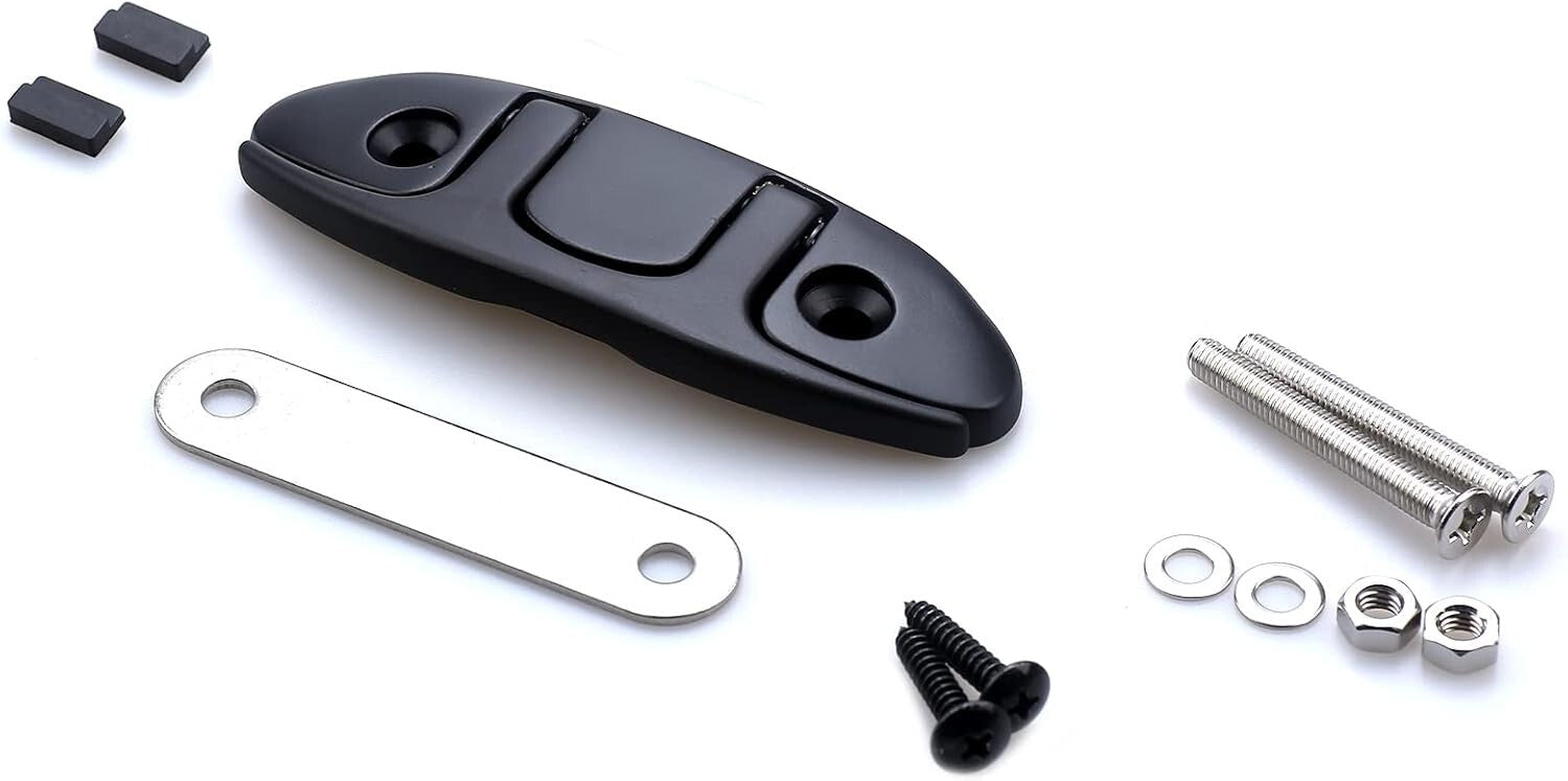 Durable 4-1/2 Inch Folding Dock Cleats - Marine-Grade Stainless Steel (Set of 4)