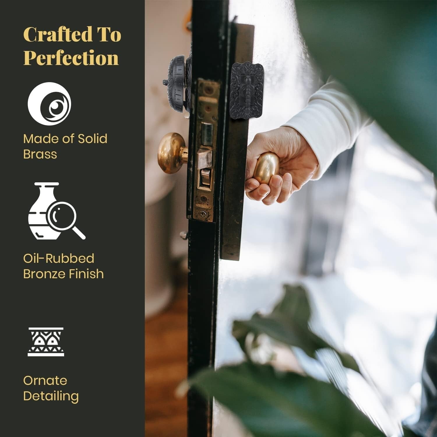 Durable Wireless Antique Doorbell with Classic Chime Sound - Effortless Charm