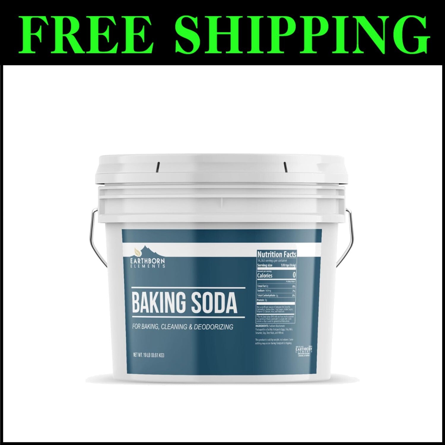 Versatile 2 Gallon Baking Soda: Ideal for Cooking and Eco-Friendly Cleaning