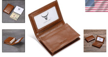 Load image into Gallery viewer, Compact &amp; Lightweight Italian Leather Business Card Holder for Professionals