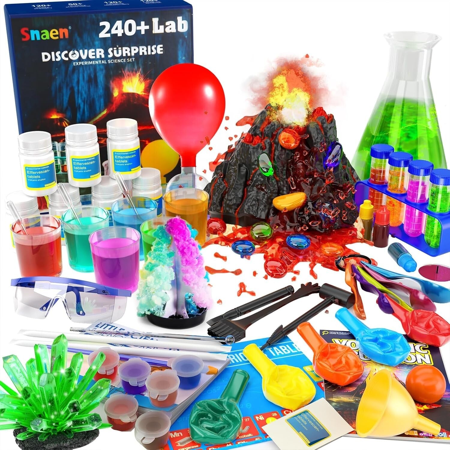 240+ Lab Experiments Chemistry Set - Fun STEM Learning Toys for 6-12 Years Old