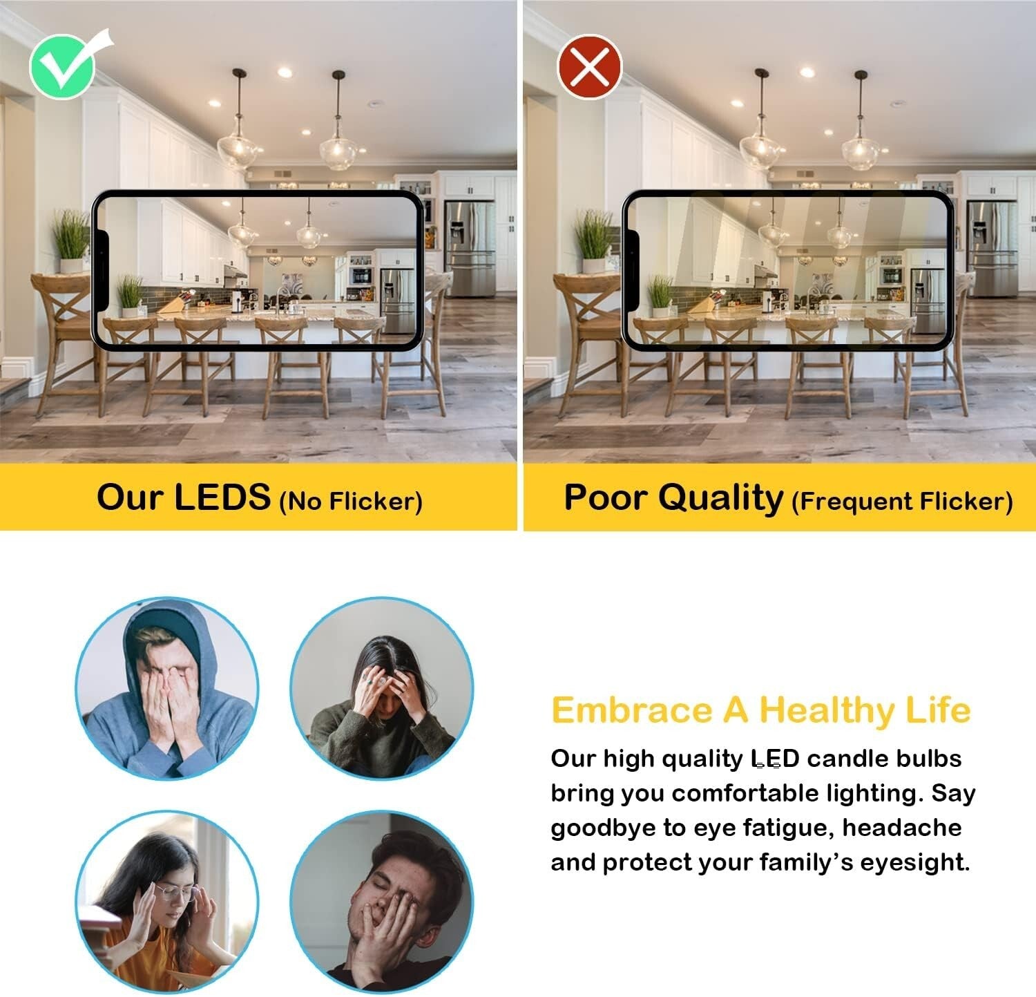 G16 LED Globe Bulb 12 Pack - 350 Lumens, Anti-Shock, Dimmable & Eco-Friendly