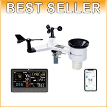 Load image into Gallery viewer, Smart Home-Ready Weather Station - WiFi, Rain Gauge, and Temperature Monitor
