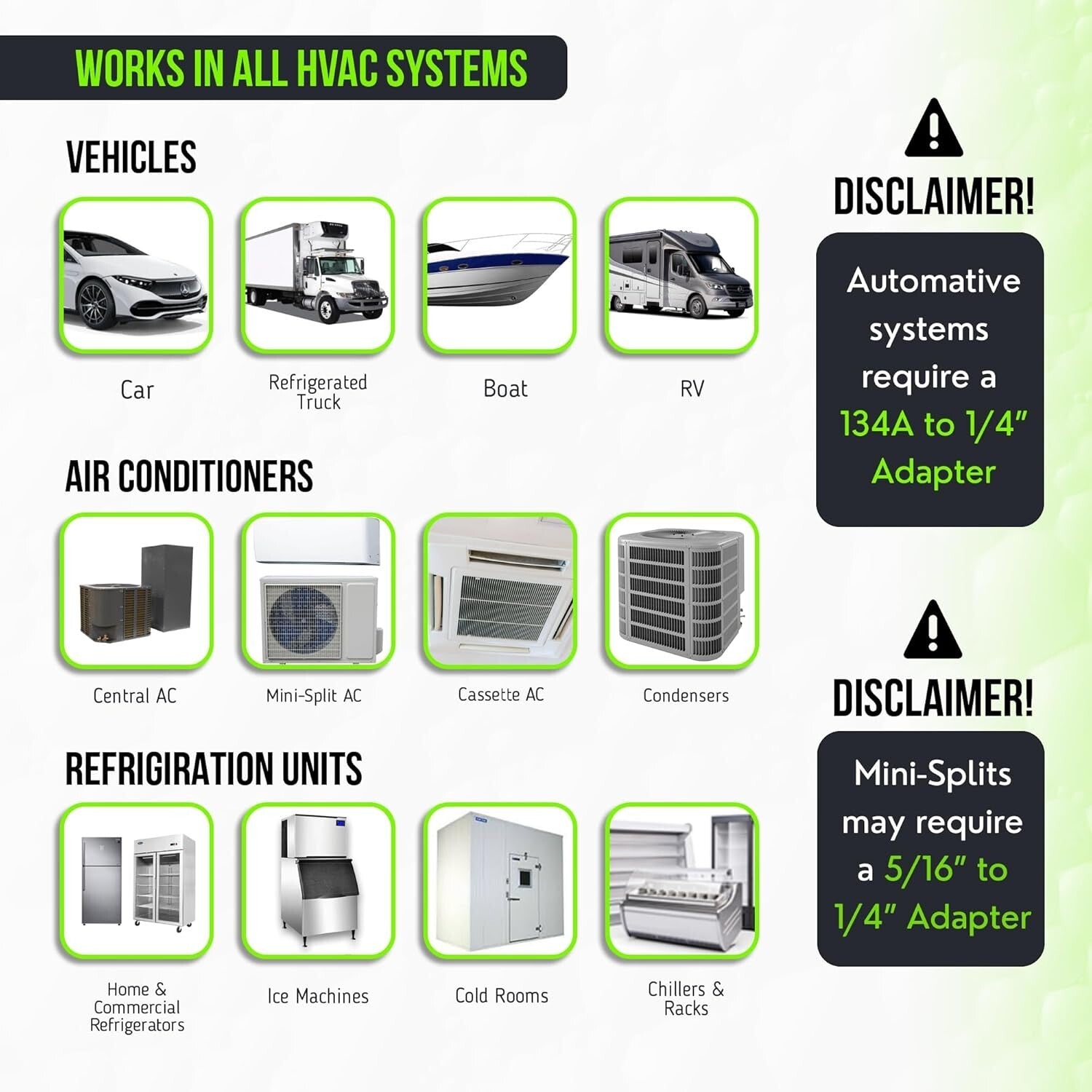 Direct Inject AC Leak Sealer for Up to 5 Tons - Works with All Refrigerants