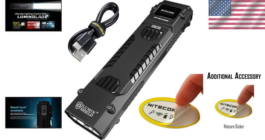 Portable 6500 Lumen Flashlight with Adjustable Light Modes and Digital Display