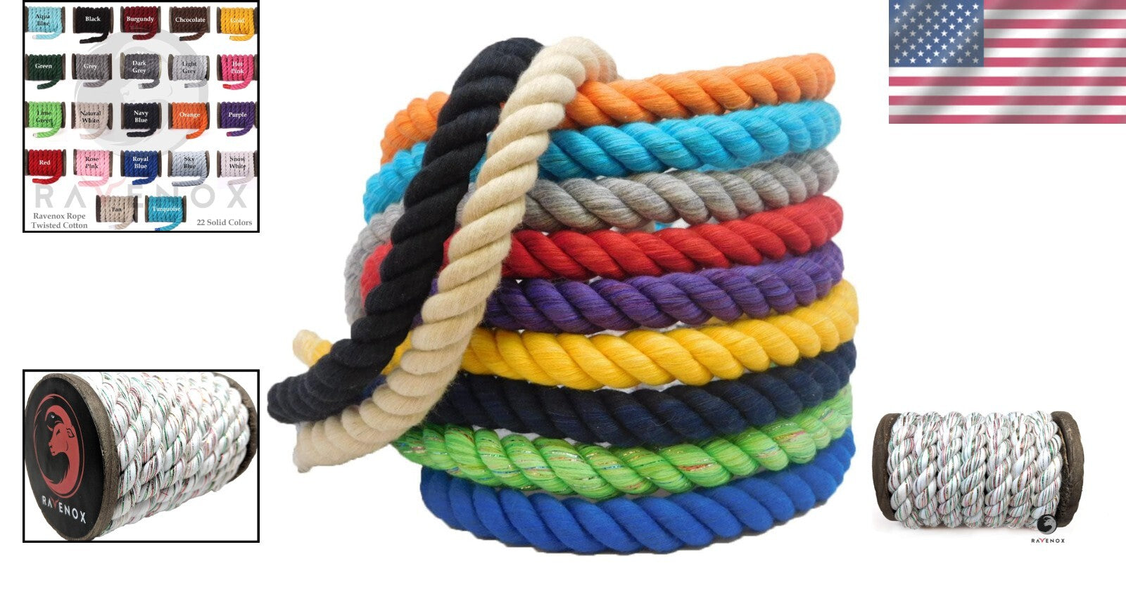 Eco-Friendly Multi-Strand Cotton Rope | Perfect for Macramé, Décor, and Outdoor