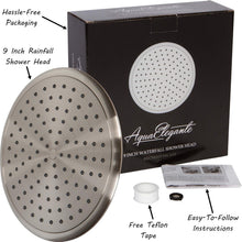 Load image into Gallery viewer, High Flow 2.5 GPM 9-Inch Shower Head with Easy Installation and Durable Design