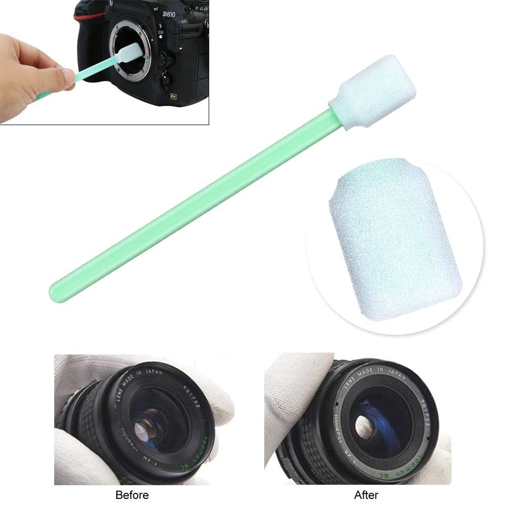 Versatile 400 PCS Foam Swab Set for Printers, Cameras, and Optical Cleaning