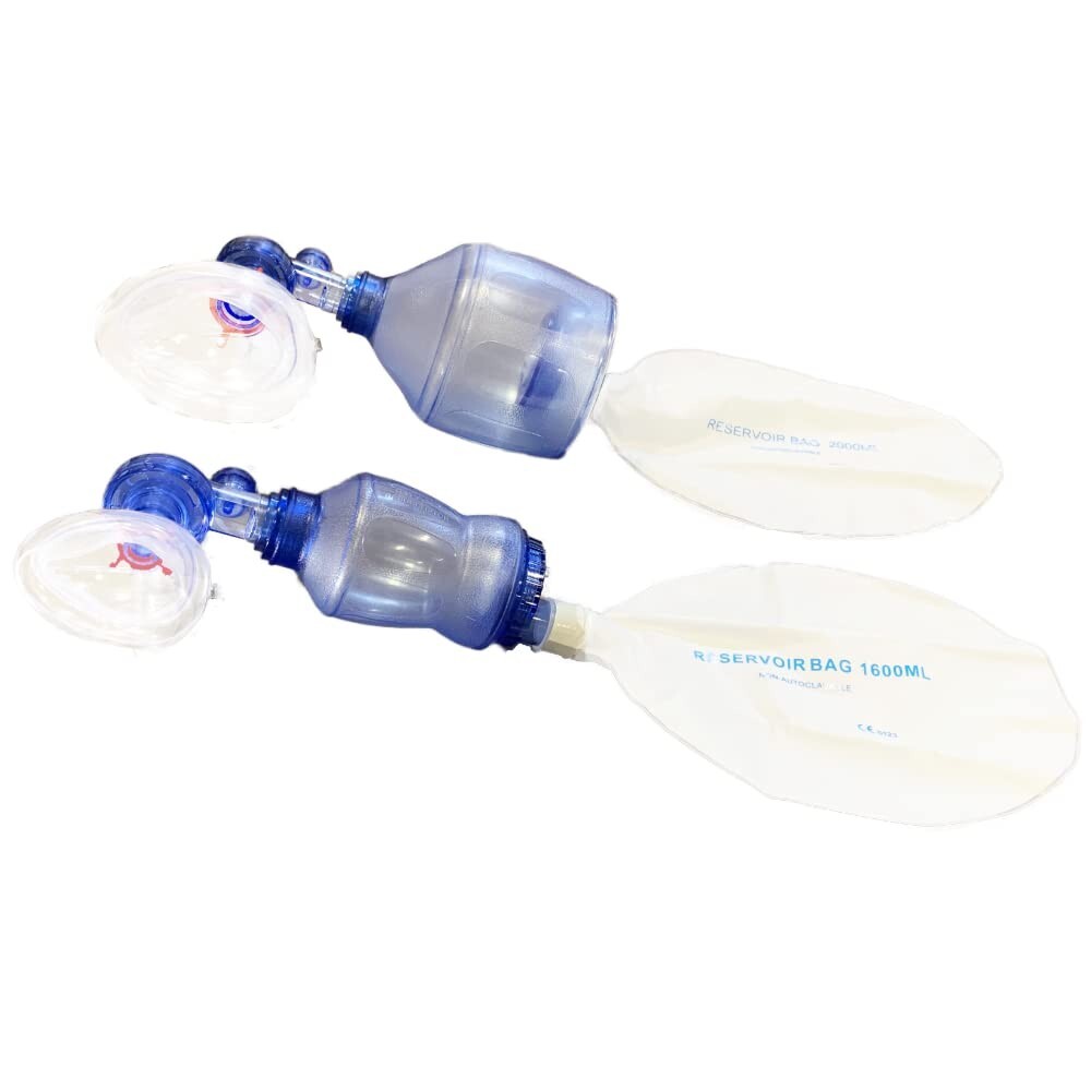 Portable CPR Training Bundle: Adult, Child, & Infant Masks with Reservoir Bag