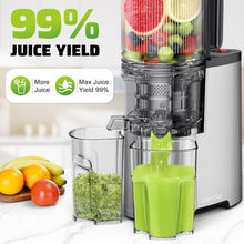 Load image into Gallery viewer, Elegant 5.8" Chute Juice Extractor with 400W Power for Whole Fruits &amp; Veggies