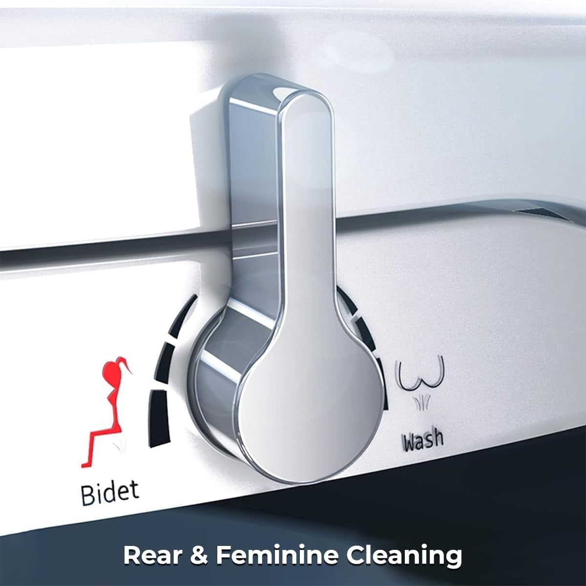 Durable Plastic Elongated Bidet Toilet Seat with Slow-Close & Rear Wash Options