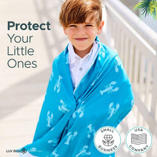 Load image into Gallery viewer, UPF 50+ Childrens Beach Towel with Hood - Compact &amp; Travel-Friendly Design