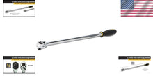 Load image into Gallery viewer, Mechanics-Grade 1/2-Inch Drive x 24-Inch Ratchet with Low Tooth Count for Torque