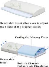 Load image into Gallery viewer, Extra-Large Cooling Wedge Pillow with Bamboo Cover, Ideal for Rest and Recovery