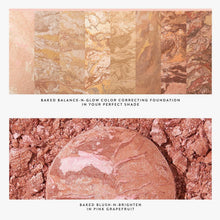 Load image into Gallery viewer, Baked Balance-N-Glow Kit: Foundation, Blush &amp; Retractable Brush for Radiance
