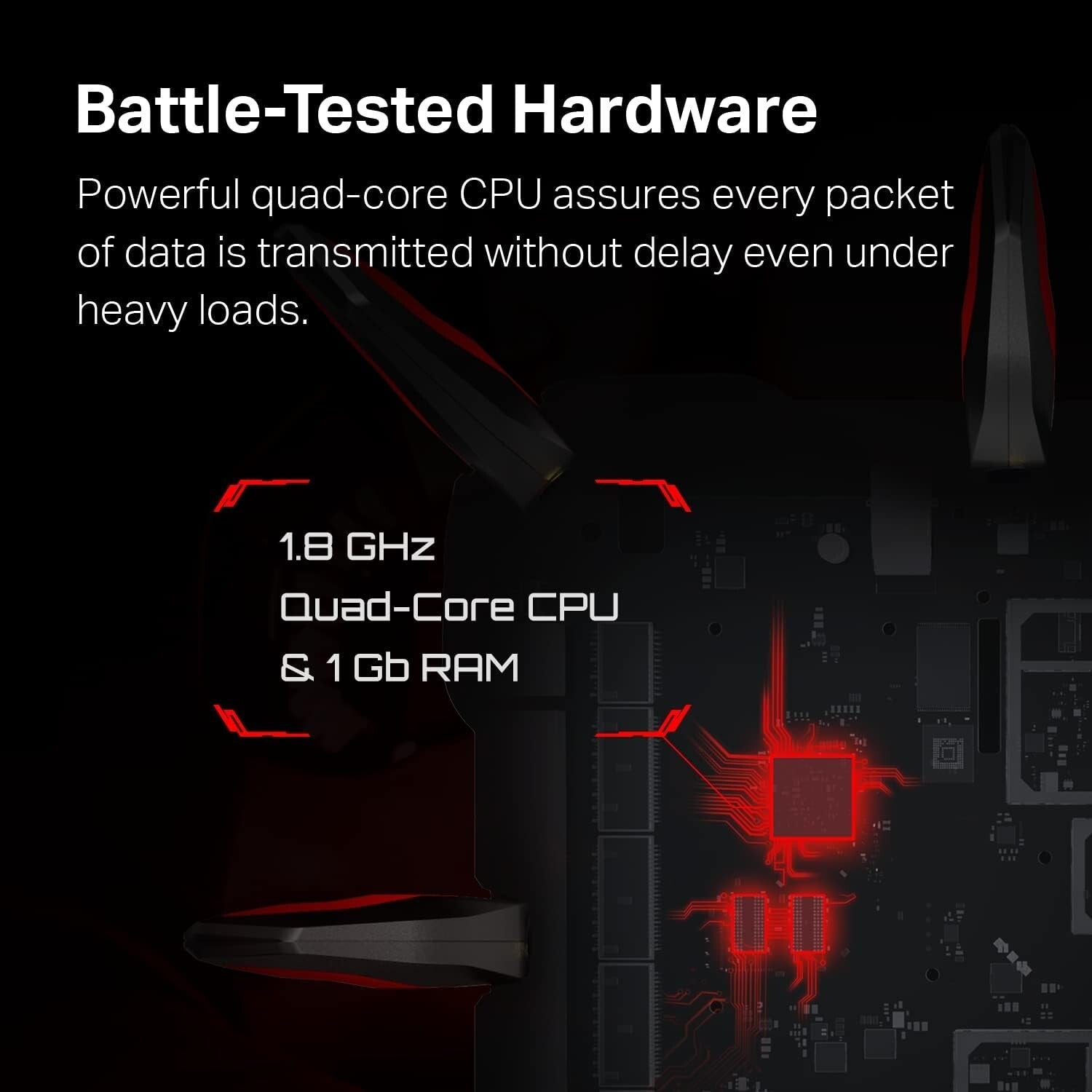 WiFi 6 Tri-Band Gaming Router AX10000 - Ultra-Fast 10 Gbps Speed for Homes