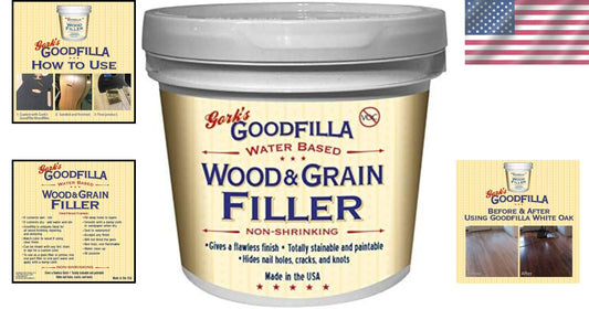 Water-Based Ebony Wood and Grain Filler - 1 Gallon, Perfect for Woodworking