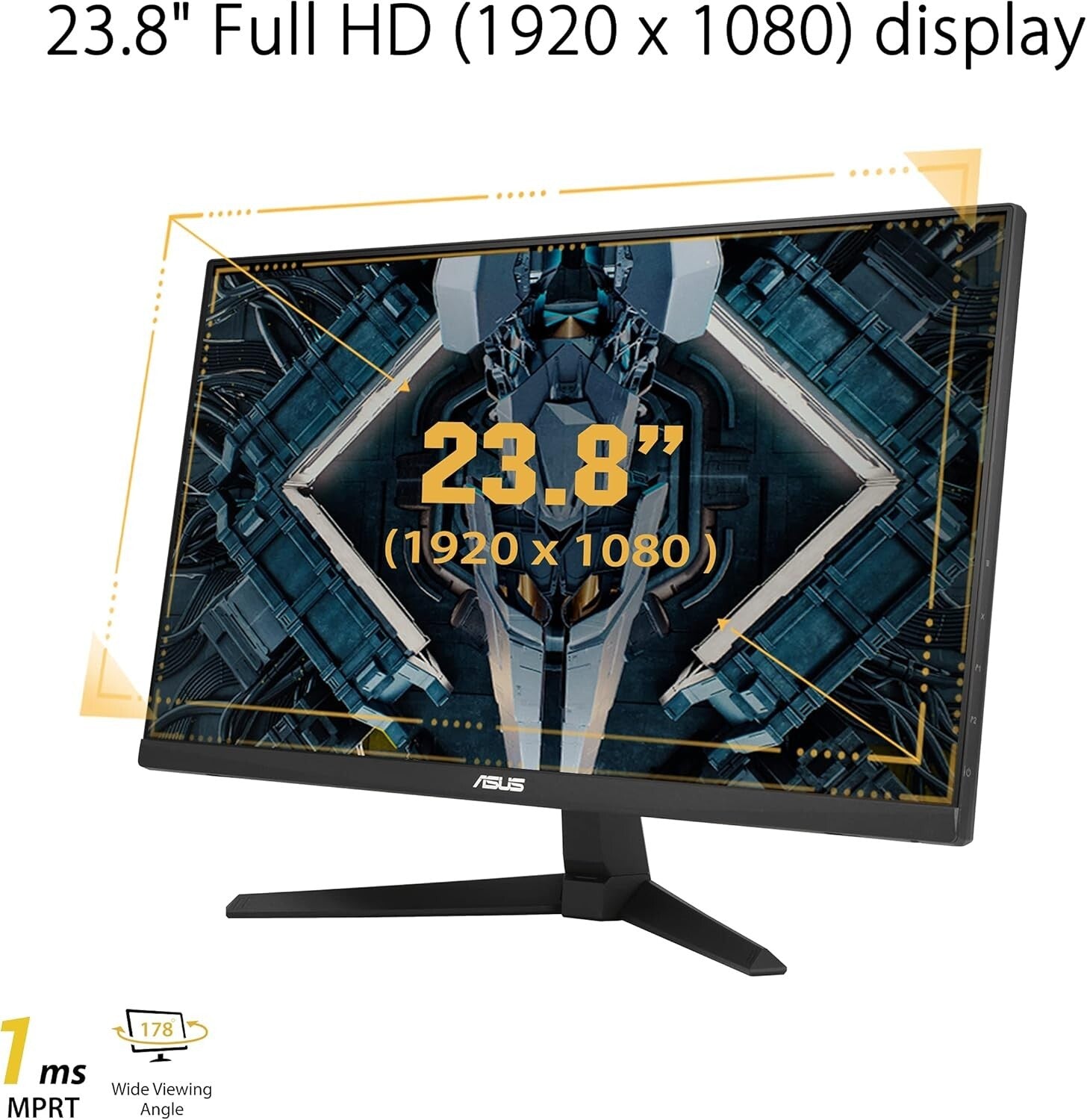 Full HD 23.8” TUF Gaming Monitor - 165Hz, FreeSync, with 3-Month Adobe Access
