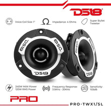 Load image into Gallery viewer, Premium 1-Inch Tweeter Pair - Dynamic Sound with Built-In Crossover, 240W