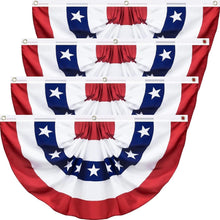 Load image into Gallery viewer, Premium 4 Pack 3x6 FT American Flags - Memorial Day and Independence Day Decor