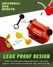 Load image into Gallery viewer, Universal Gas Can Spout Replacement 4 Pack – Leak-Proof &amp; Flexible Nozzles