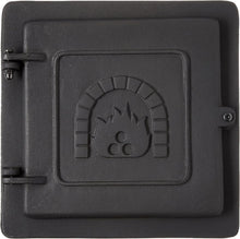 Load image into Gallery viewer, Heavy-Duty Hinged Cast Iron Clean Out Door 8x8 Inch - Insulation Ready