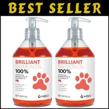 Load image into Gallery viewer, Omega 3 Salmon Oil for Dogs - Natural Supplement for Coat &amp; Joint Health, 32.8oz