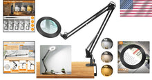Load image into Gallery viewer, Hands-Free 10X Magnifying Glass with 3 Color Modes and Clamp for Detail Work